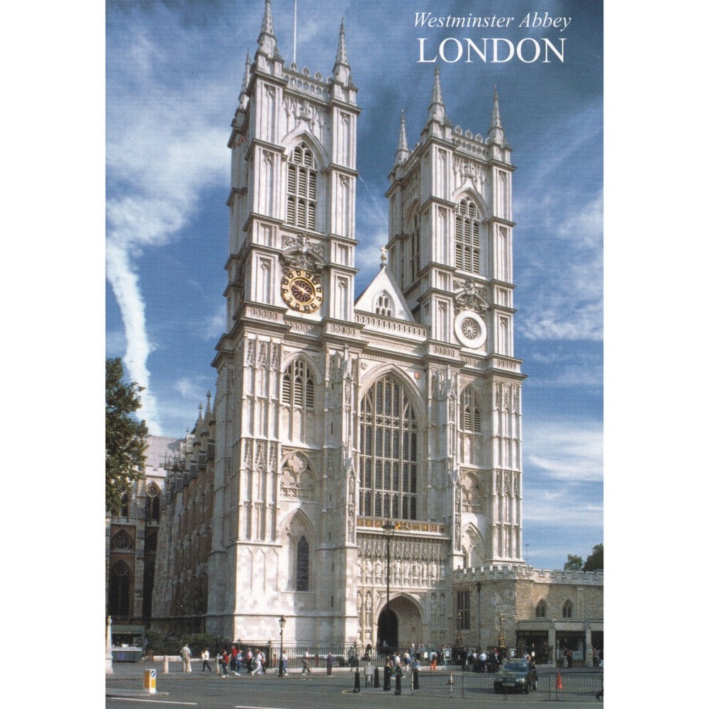 Westminster Abbey London Postcard Kardorama Vintage Gothic Travel Unposted